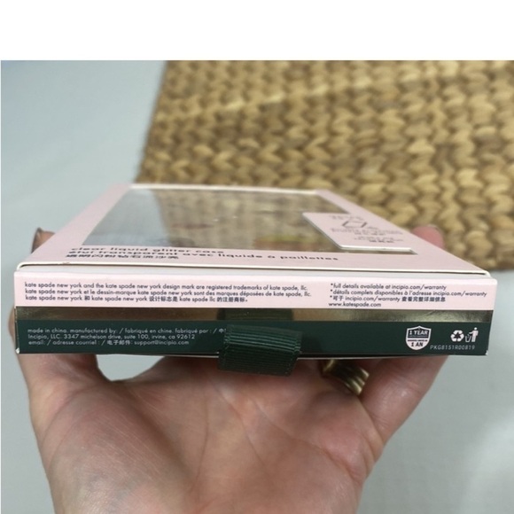 Kate Spade New York collage liquid glitter I Phone XS / X case​​​​​​​​​​​​ - Picture 6 of 6